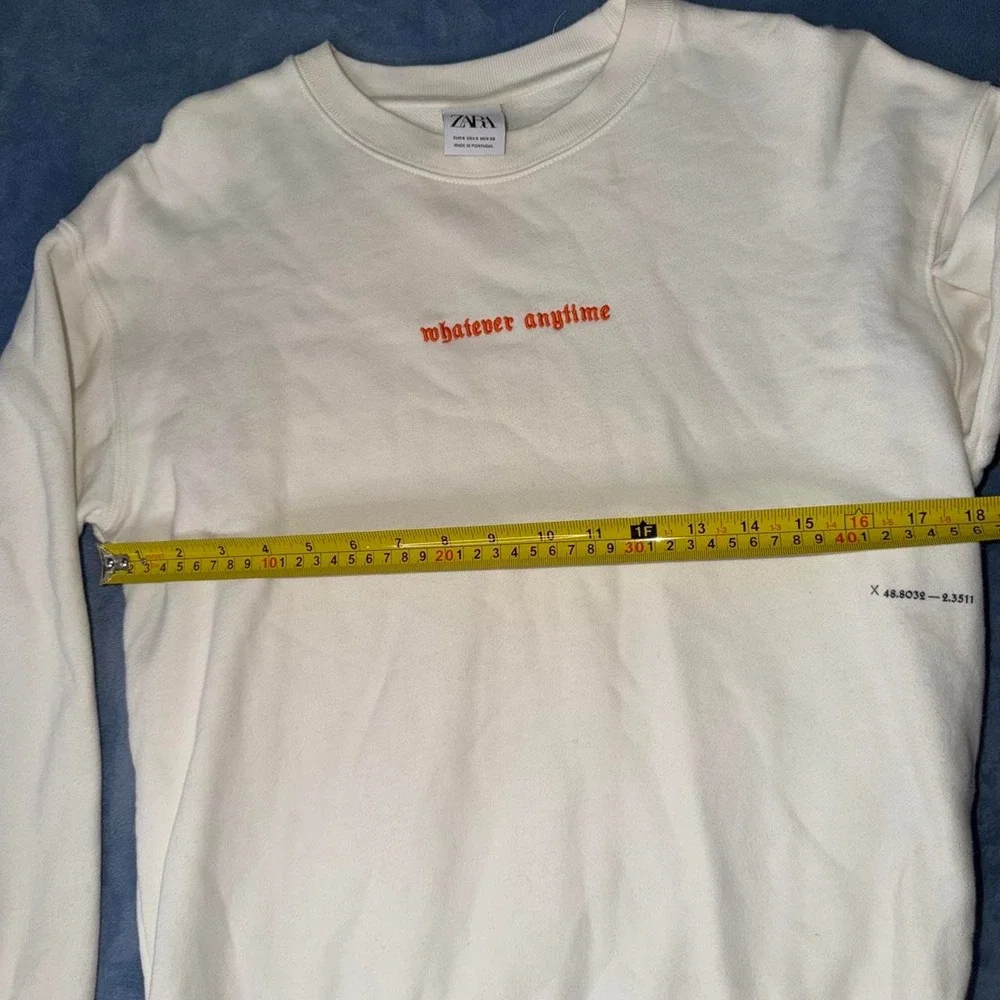 Zara Whatever Anytime Crewneck Sweatshirt